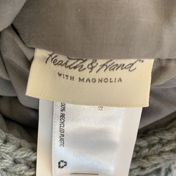 Hearth & Hand Gray Cable Knit Tassel Stocking - Picture 10 of 11